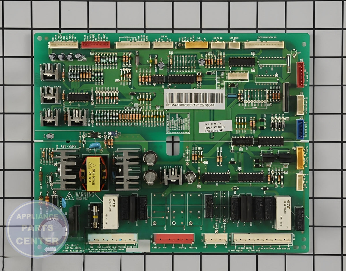 Samsung Refrigerator Main PCB Assembly DA41-00620C - Main view showing control features for specific models