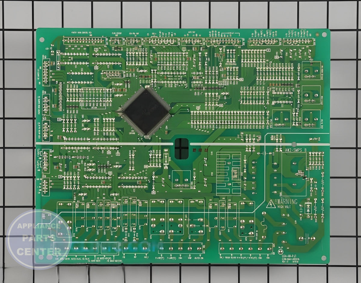 Samsung Refrigerator Main PCB Assembly DA41-00620C - Detailed view of circuit board layout