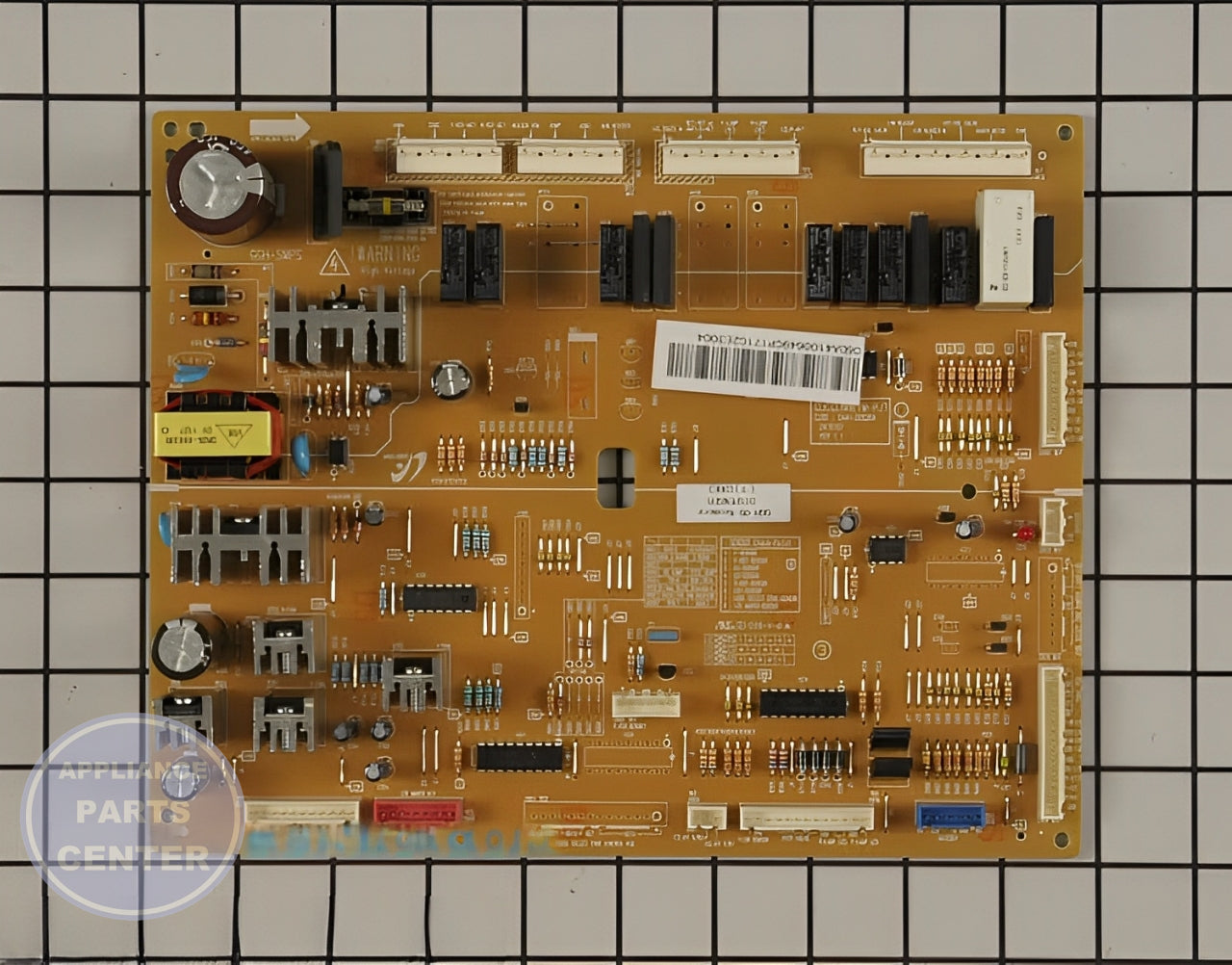 SAM ASSY PCB MAIN;GUGGENHEIM-09-PJT,TOP OF R - Main view showing key features for SAM refrigerator models