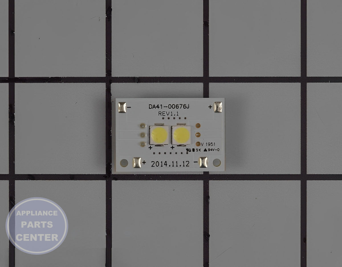 SAMSUNG REFRIGERATOR LED LAMP ASSEMBLY DA41-00676J - Detailed view of long-lasting LED technology