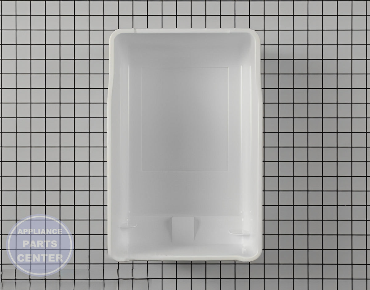 Samsung Ice Bucket DA61-03189A - Main view showing 5 lbs ice capacity for RF28HFEDBSR and RS25J500DSR models