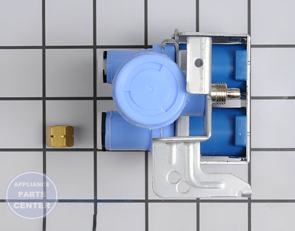 SAMSUNG REFRIGERATOR WATER INLET VALVE DA62-00914B - Main view showing valve & float assembly for SMG Refrigerator