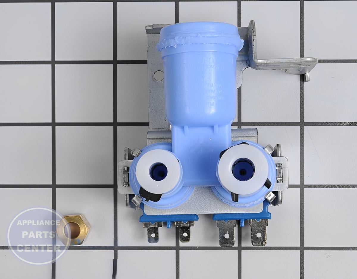 SAMSUNG REFRIGERATOR WATER INLET VALVE DA62-00914B - Side view with 100 psi pressure capacity