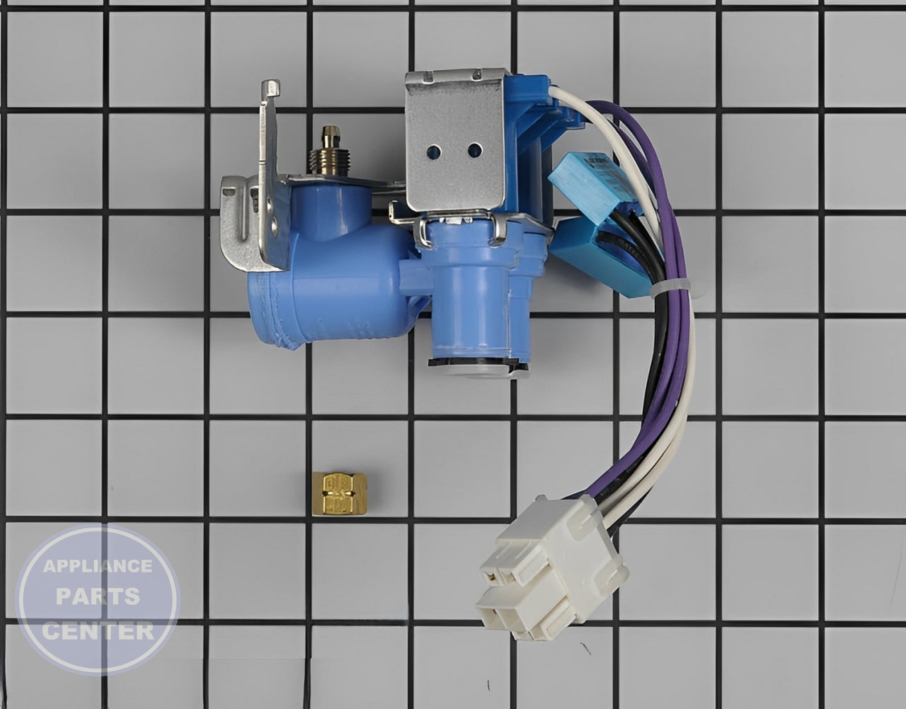 SAMSUNG REFRIGERATOR 2-WAY WATER VALVE ASSEMBLY DA62-02360B - Detailed view of valve & float assembly