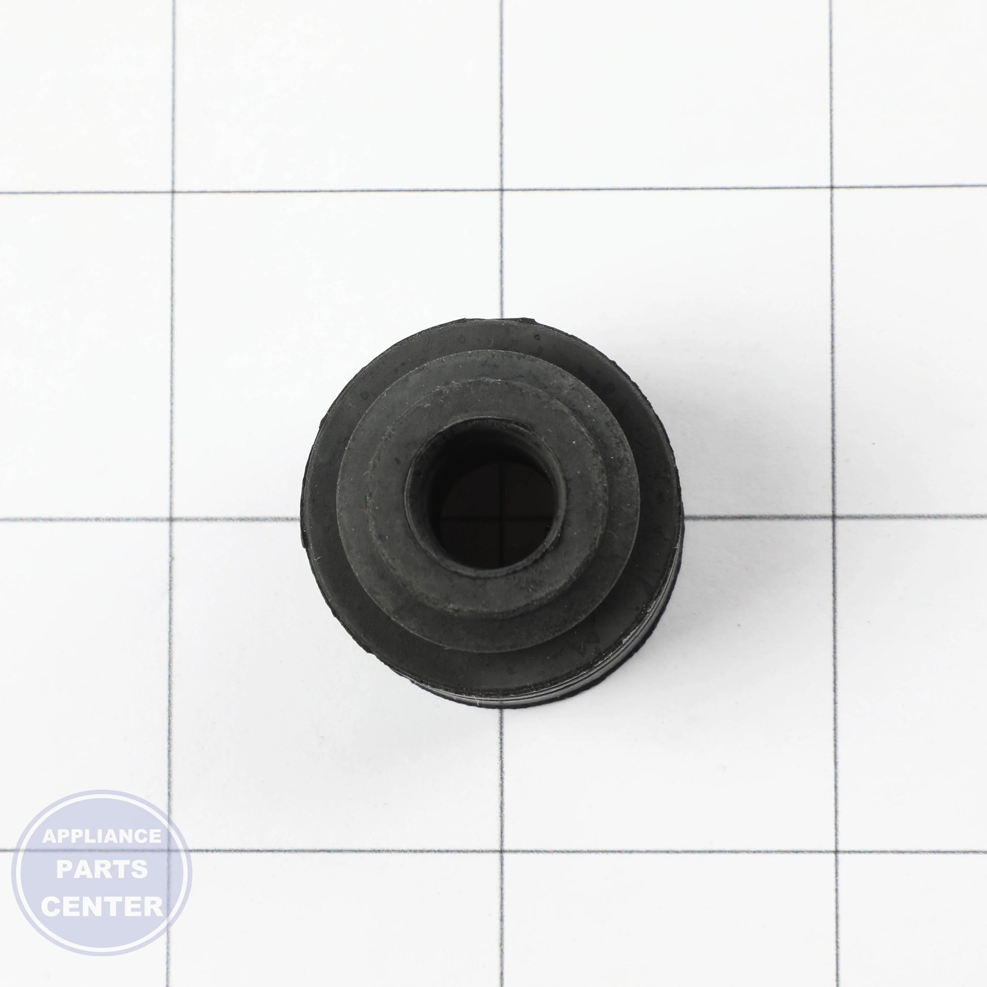 GROMMET COMP;MSA190,EPDM,BLACK,-,-,OD27. - Side view with precise sealing specs