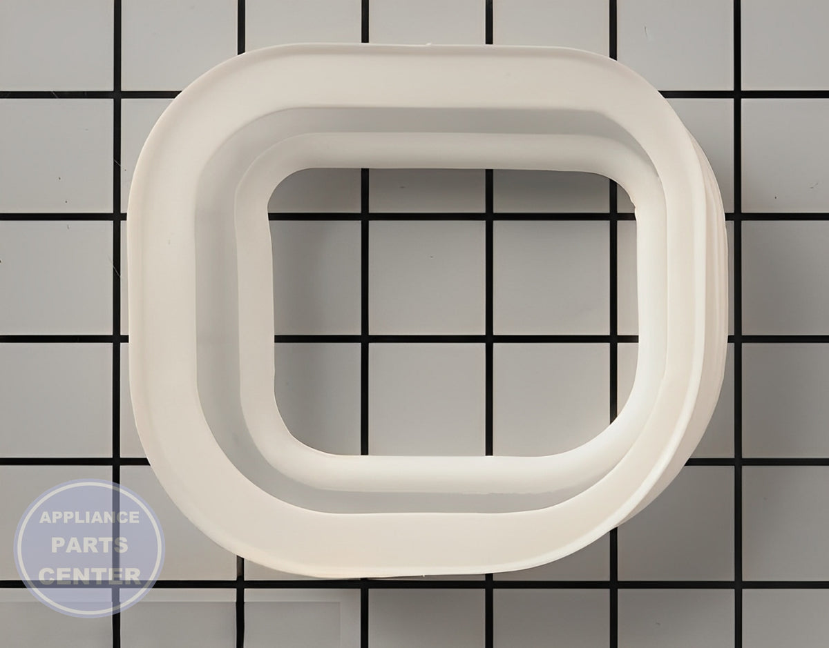 SAMSUNG REFRIGERATOR ICE CHUTE CAP GASKET DISPENSER DA63-06945A - Main view showing secure fit for specific models