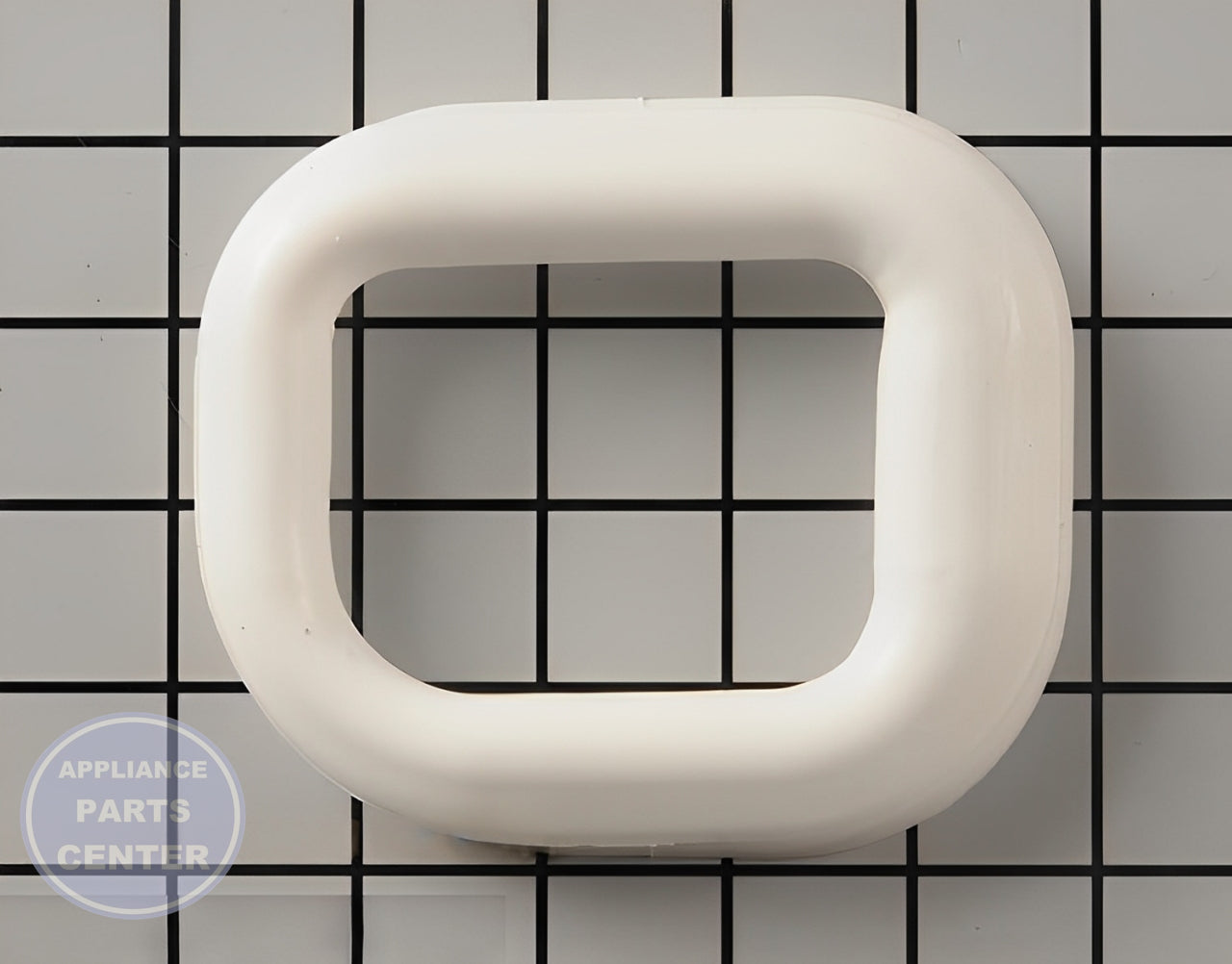 SAMSUNG REFRIGERATOR ICE CHUTE CAP GASKET DISPENSER DA63-06945A - Detailed view of high-quality seal design