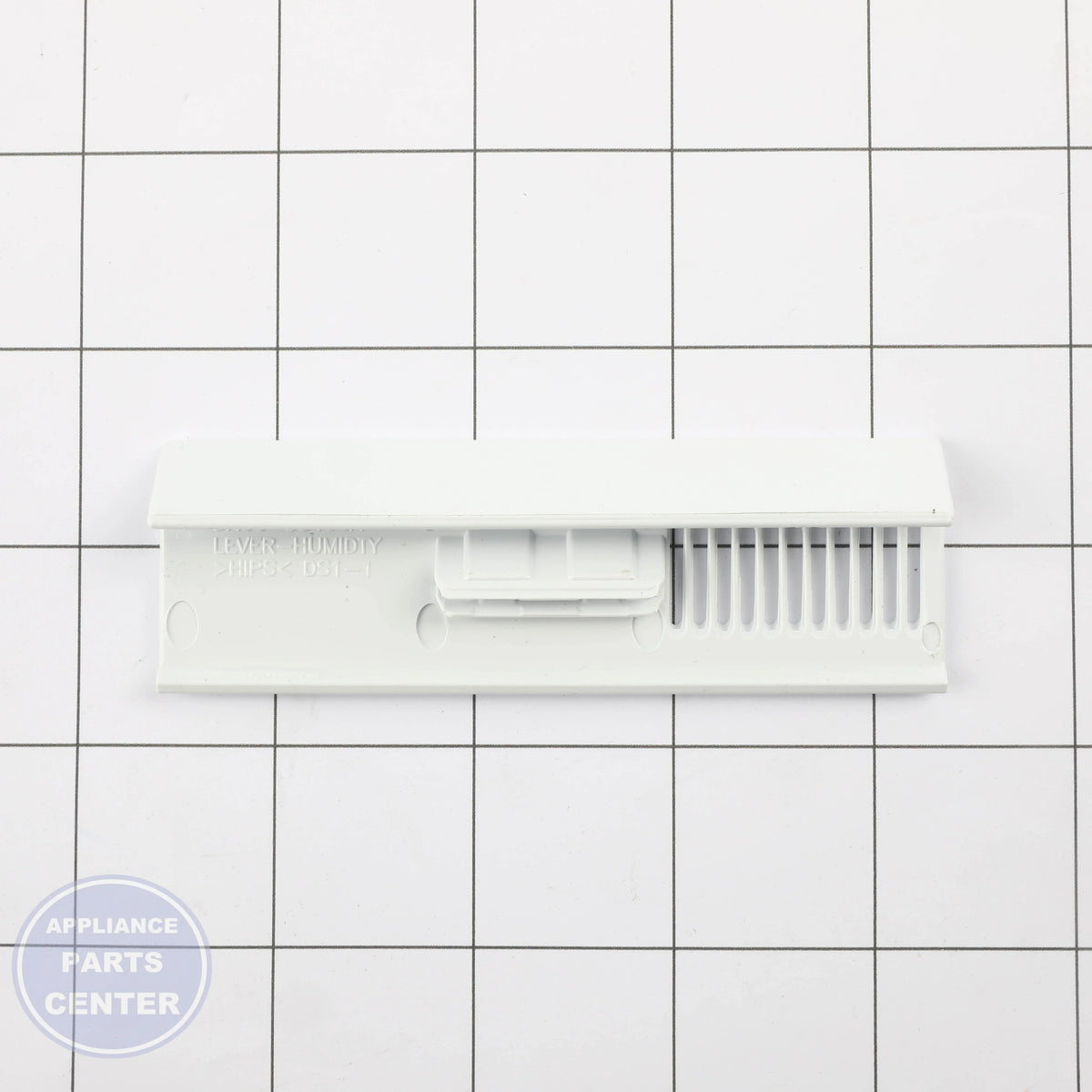 LEVER-HUMIDITY;AW,PP+TD30%,FC2305,COOL W DA66-00438A - Side view with precise material specs