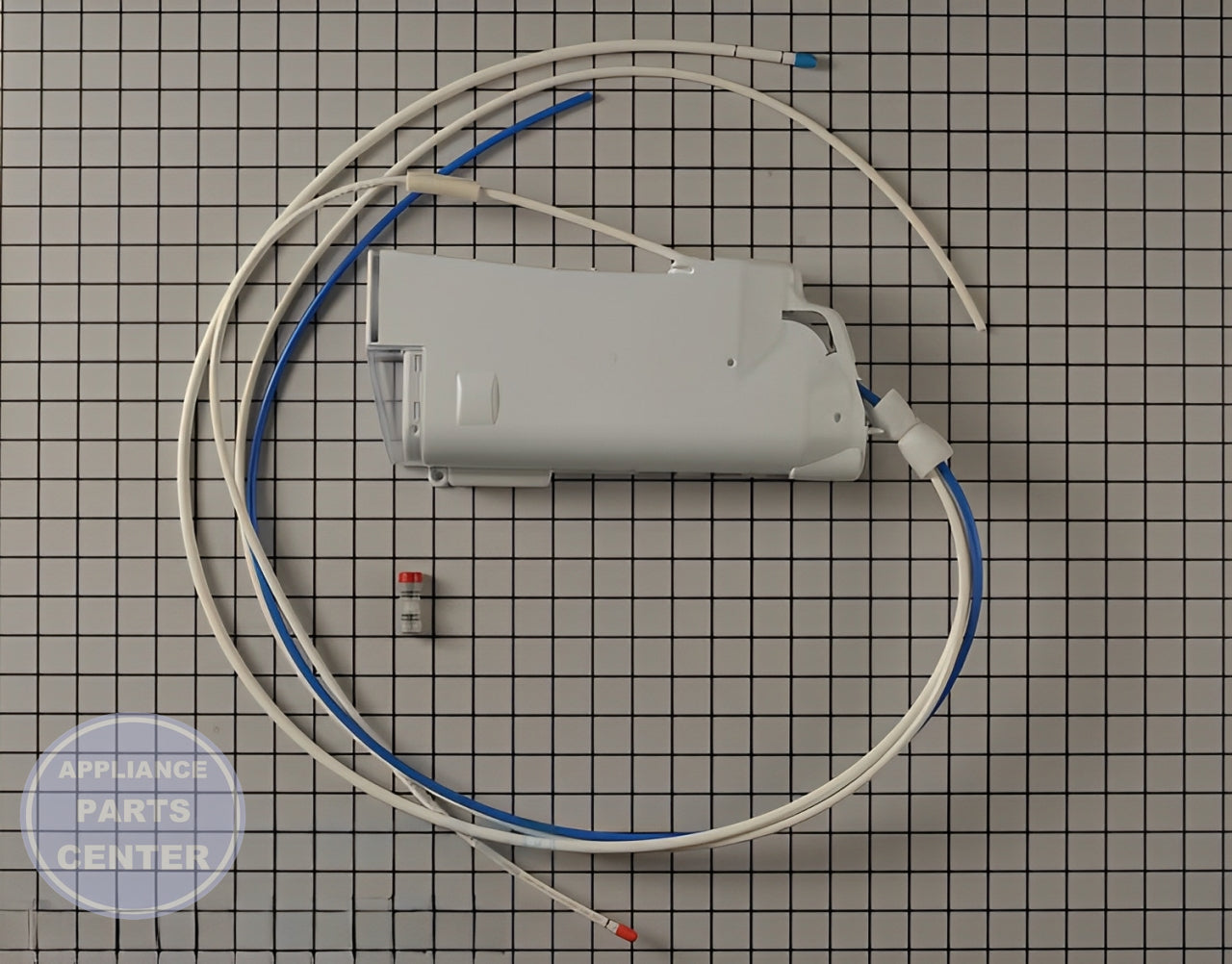 SAMSUNG REFRIGERATOR WATER FILTER CASE DA81-05884A - Detailed view of water filtration details