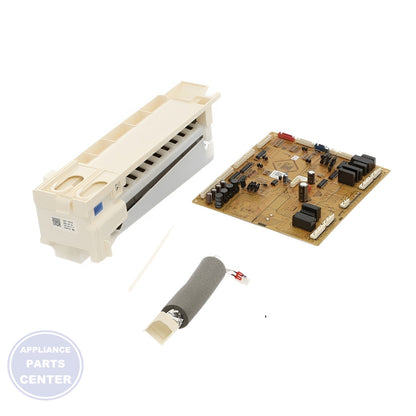 SAMSUNG REFRIGERATOR ICE ASSEMBLY DA94-02663F FS - Installation in specific model showcasing key mounting points