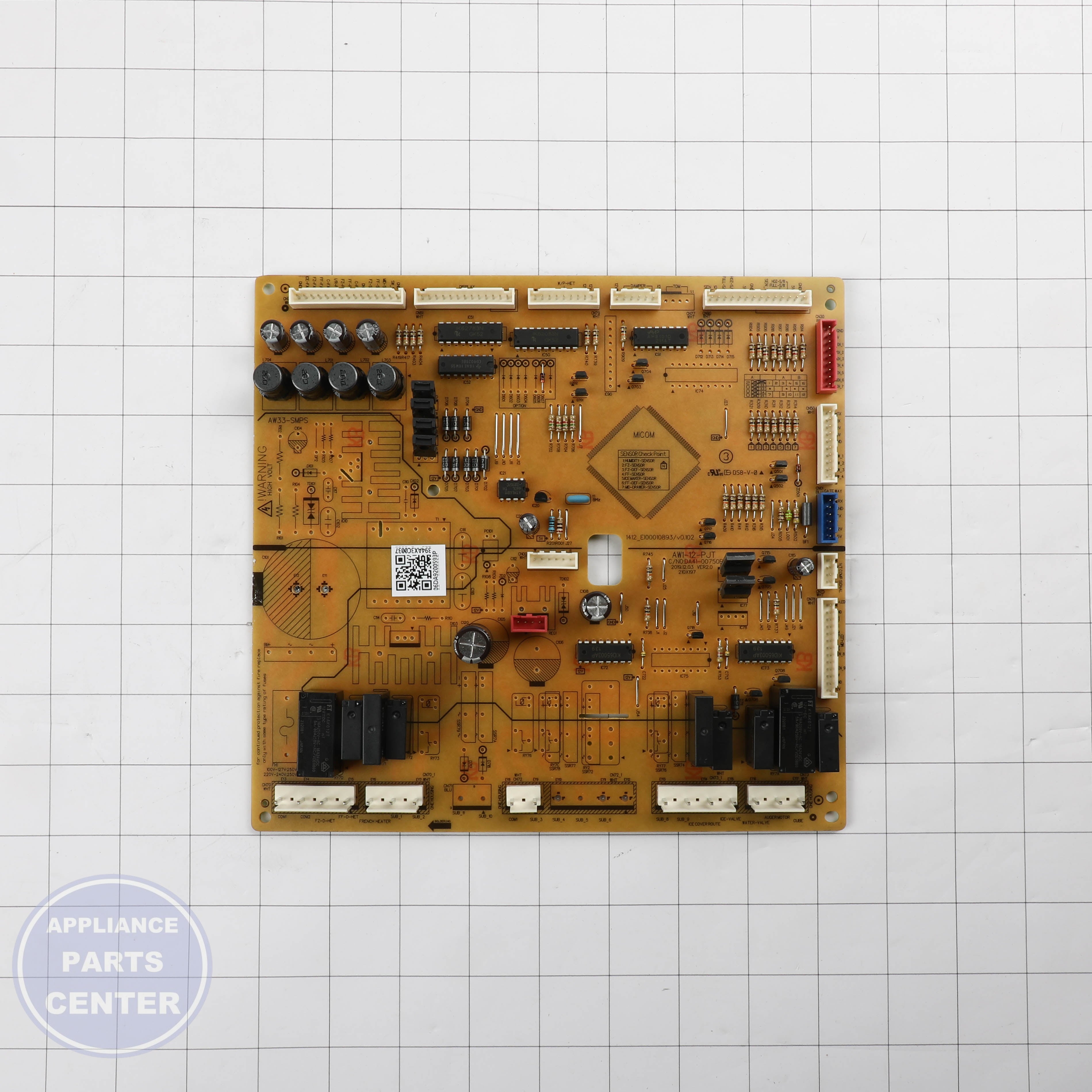 Samsung Ice Assembly DA82-02704A - Installation in Samsung models showing key mounting points