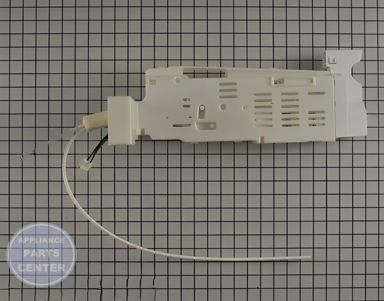 SAMSUNG REFRIGERATOR WATER FILTER CASE ASSEMBLY DA82-02866A - Main view showing Valve & Float for specific Samsung models