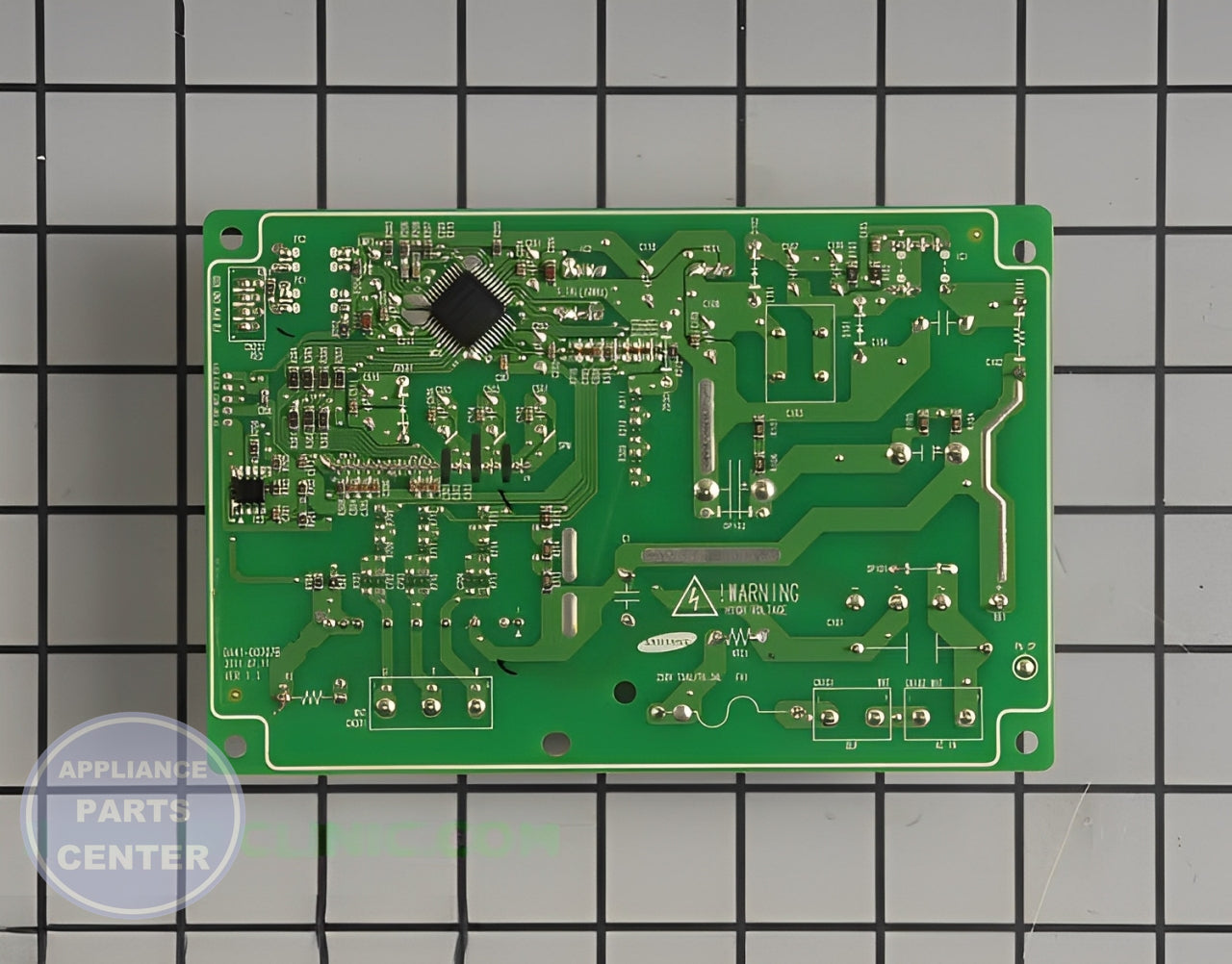 Samsung Refrigerator Inverter PCB Assembly DA92-00111B - Detailed view of circuit board & timer components