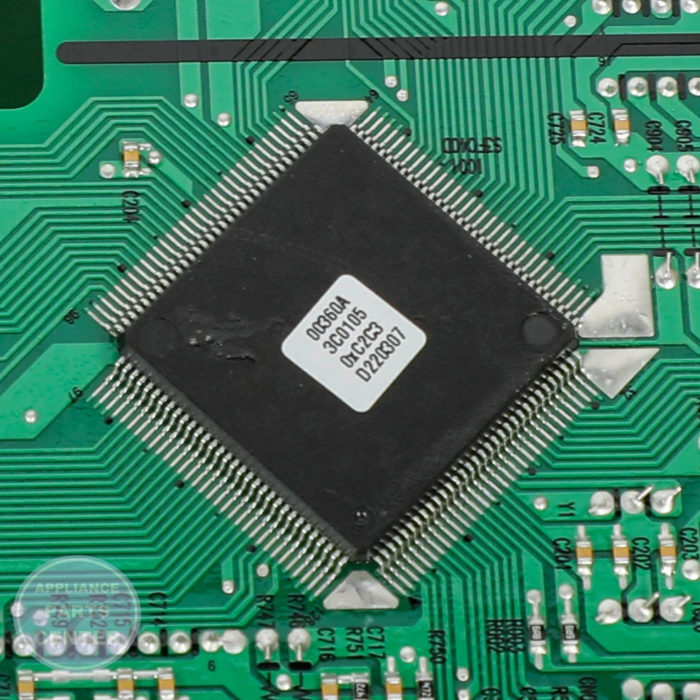 SAM Refrigerator ASSY PCB MAIN;12V, 5V,LED TOUCH DISPLAY, DA92-00163C - Installation in specific model showing key mounting points