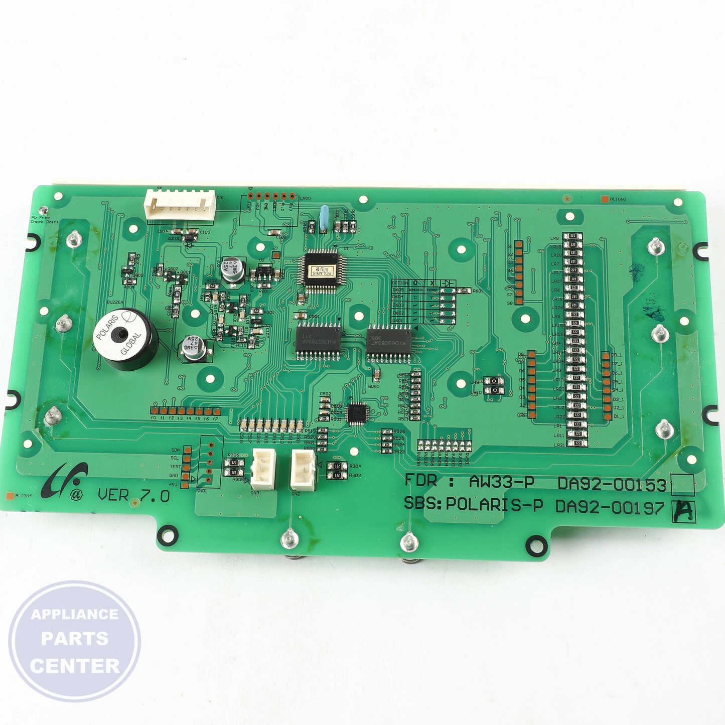 ASSY PCB KIT LED;LED TOUCH DISPLAY,POLAR DA92-00197A - Detailed view of energy-efficient LED display
