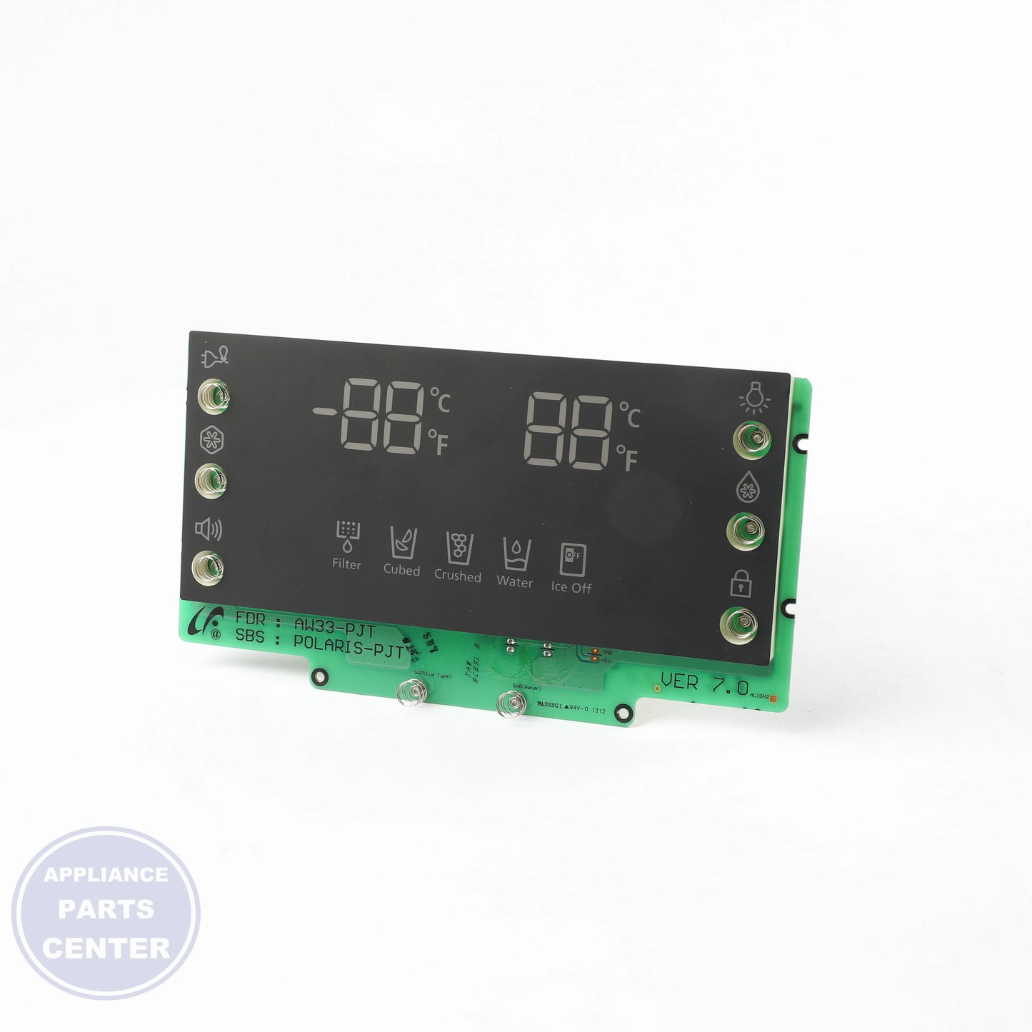 ASSY PCB KIT LED;LED TOUCH DISPLAY,POLAR DA92-00197A - Side view with precise polar LED technology