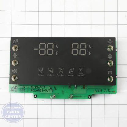 SAM Refrigerator ASSY PCB KIT LED;LED TOUCH DISPLAY,POLAR DA92-00197A - Installation in specific model showing key mounting points