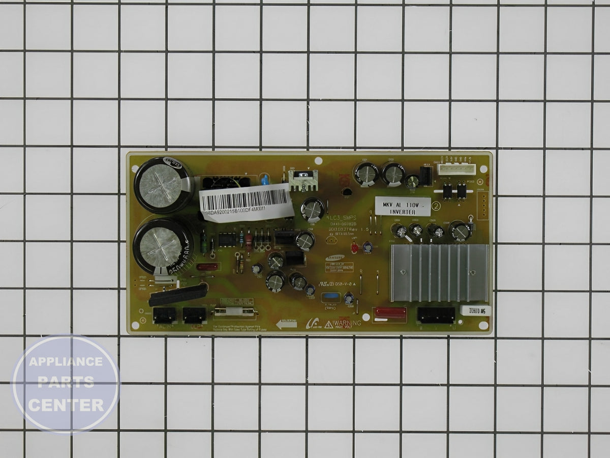 SAMSUNG REFRIGERATOR INVERTER PRINTED CIRCUIT BOARD 15 5V - Side view with precise 15 5V output