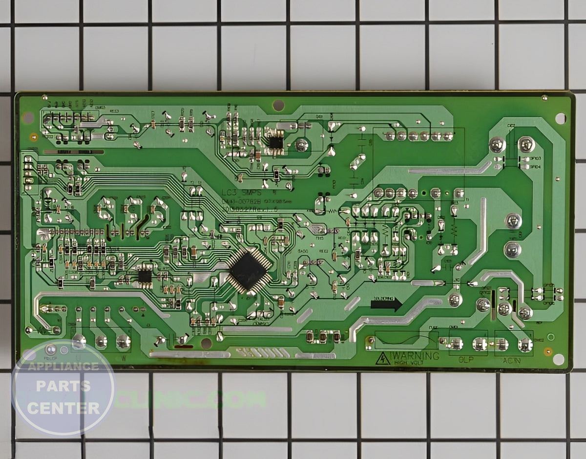 Samsung Refrigerator Inverter Board DA92-00215R - Detailed view of circuit board & timer