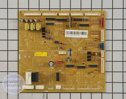 SAMSUNG REFRIGERATOR MAIN PRINTED CIRCUIT BOARD ASSEMBLY DA92-00384E - Main view showing vital components for SMG models