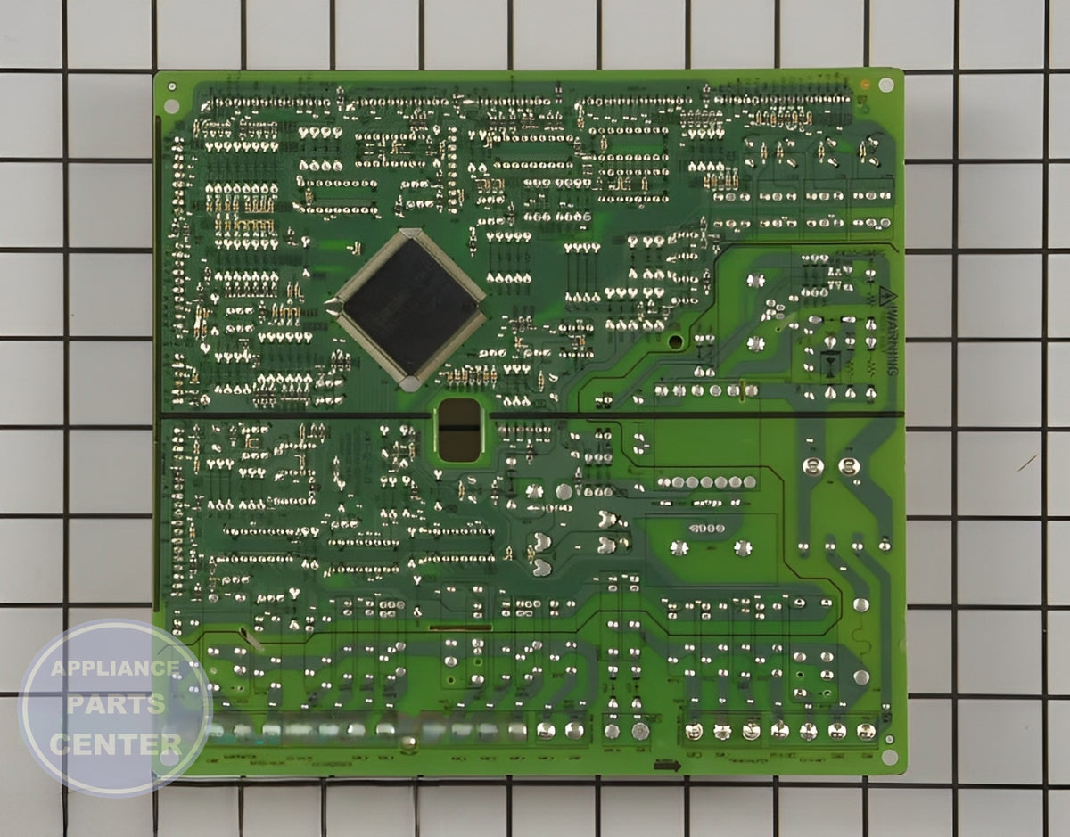 SAMSUNG REFRIGERATOR MAIN PRINTED CIRCUIT BOARD ASSEMBLY DA92-00384E - Detailed view of essential technical details