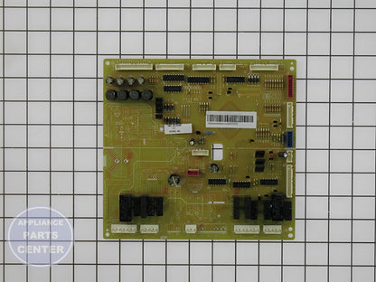 SAMSUNG REFRIGERATOR MAIN PCB ASSEMBLY DA92-00484A - Side view with precise electrical specifications