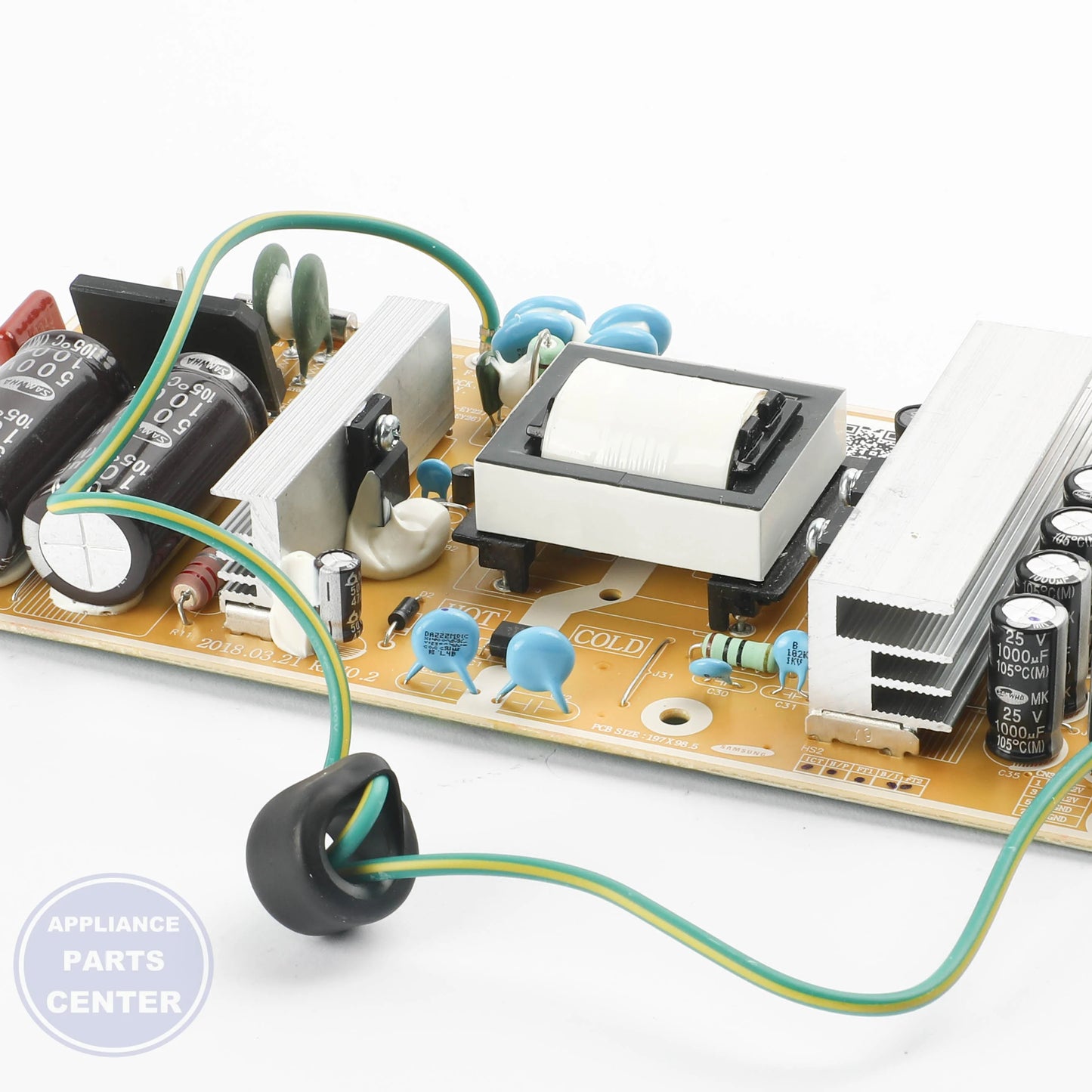 Samsung ASSY MODULE DA92-00795A - Installation in RF9500(FAMILY HUB) showing important mounting points