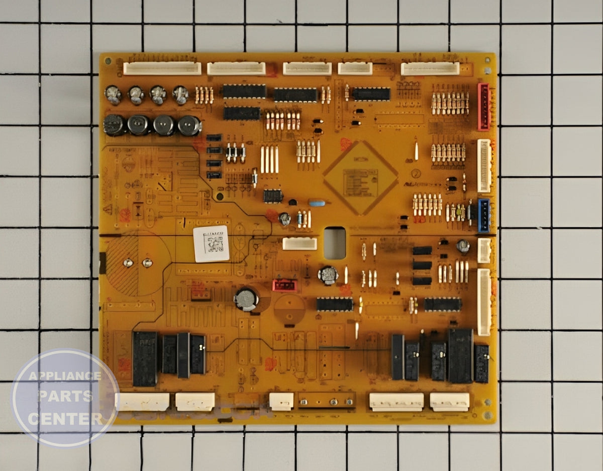 Samsung Refrigerator EEPROM Printed Circuit Board Assembly DA94-02275B - Main view showing control panel for specific Samsung models