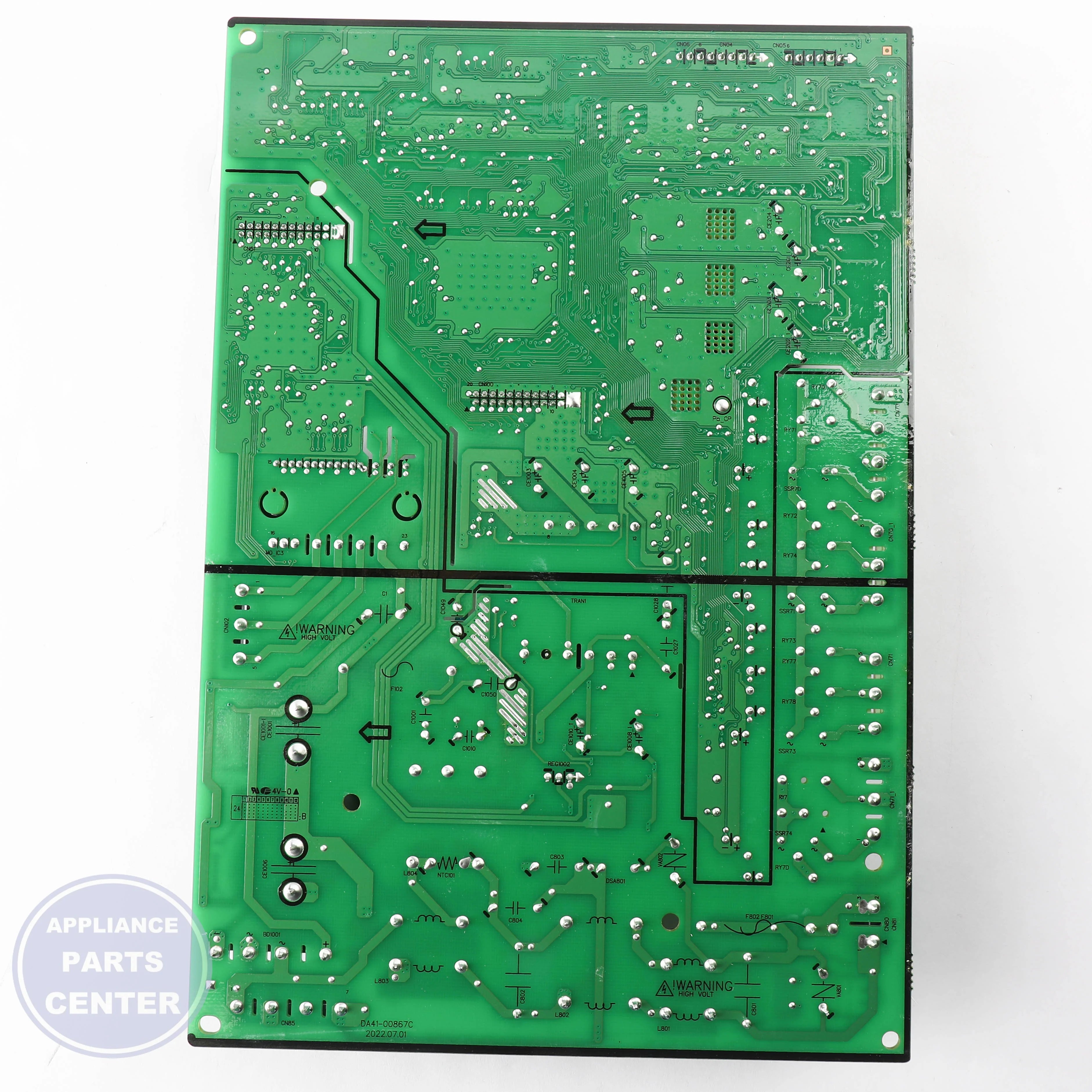 SAM ASSY PCB EEPROM;0X72,DA92-01499M,D601, D - Main view showing advanced circuitry for SAM Refrigerators