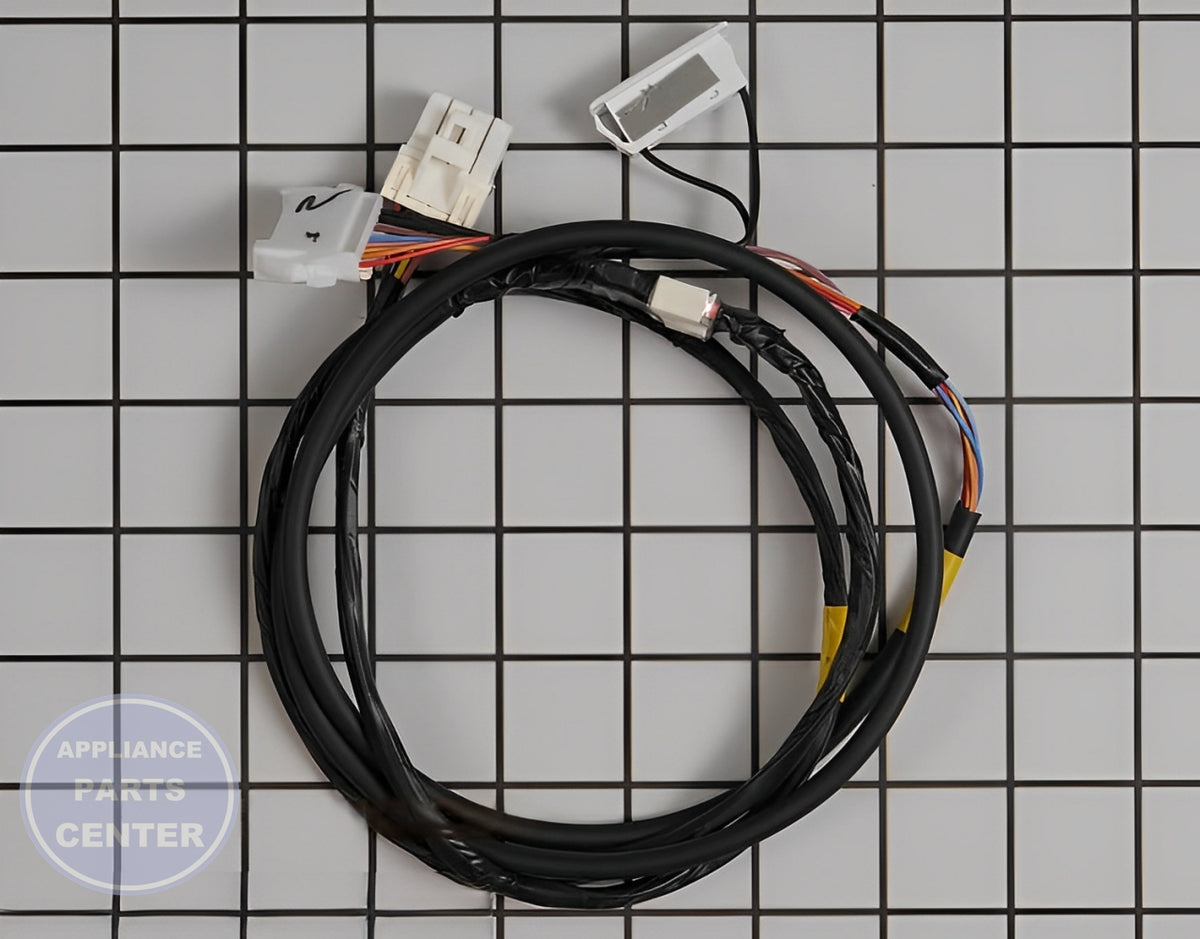 Samsung Refrigerator Wire Harness Rail Assembly DA96-00640A - Main view showing secure connection for specific models