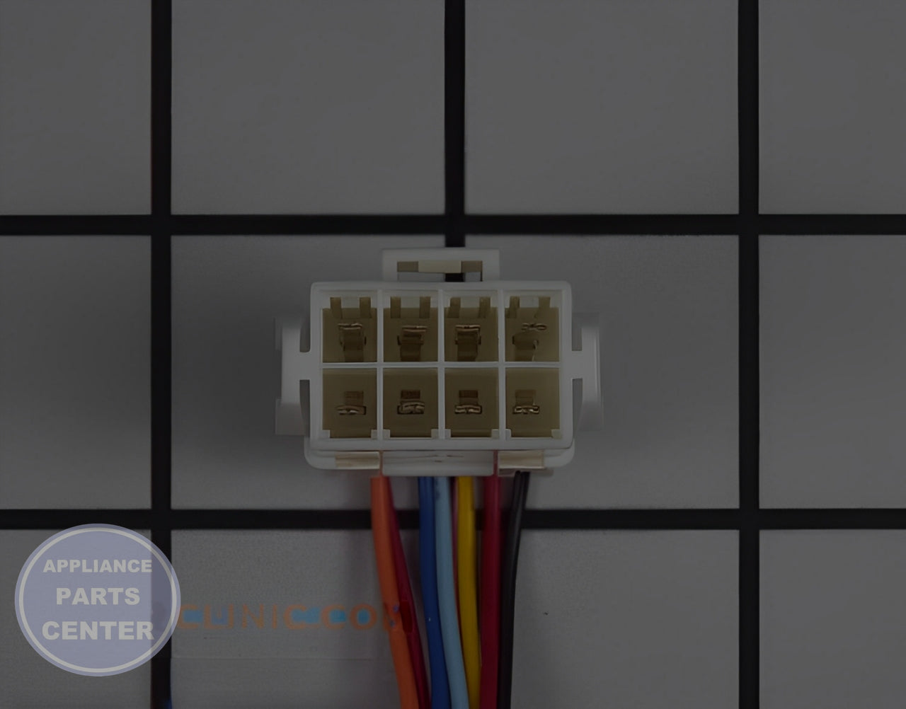Samsung Refrigerator Drawer Display Wire Harness DA96-00641B - Installation in specific model showing key mounting points