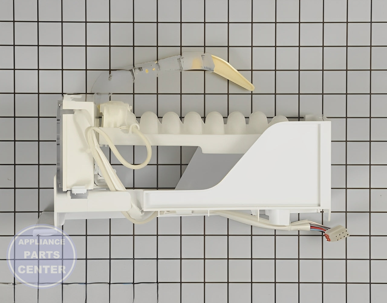 Ice Maker Assembly DA97-02203G - Side view with precise measurements