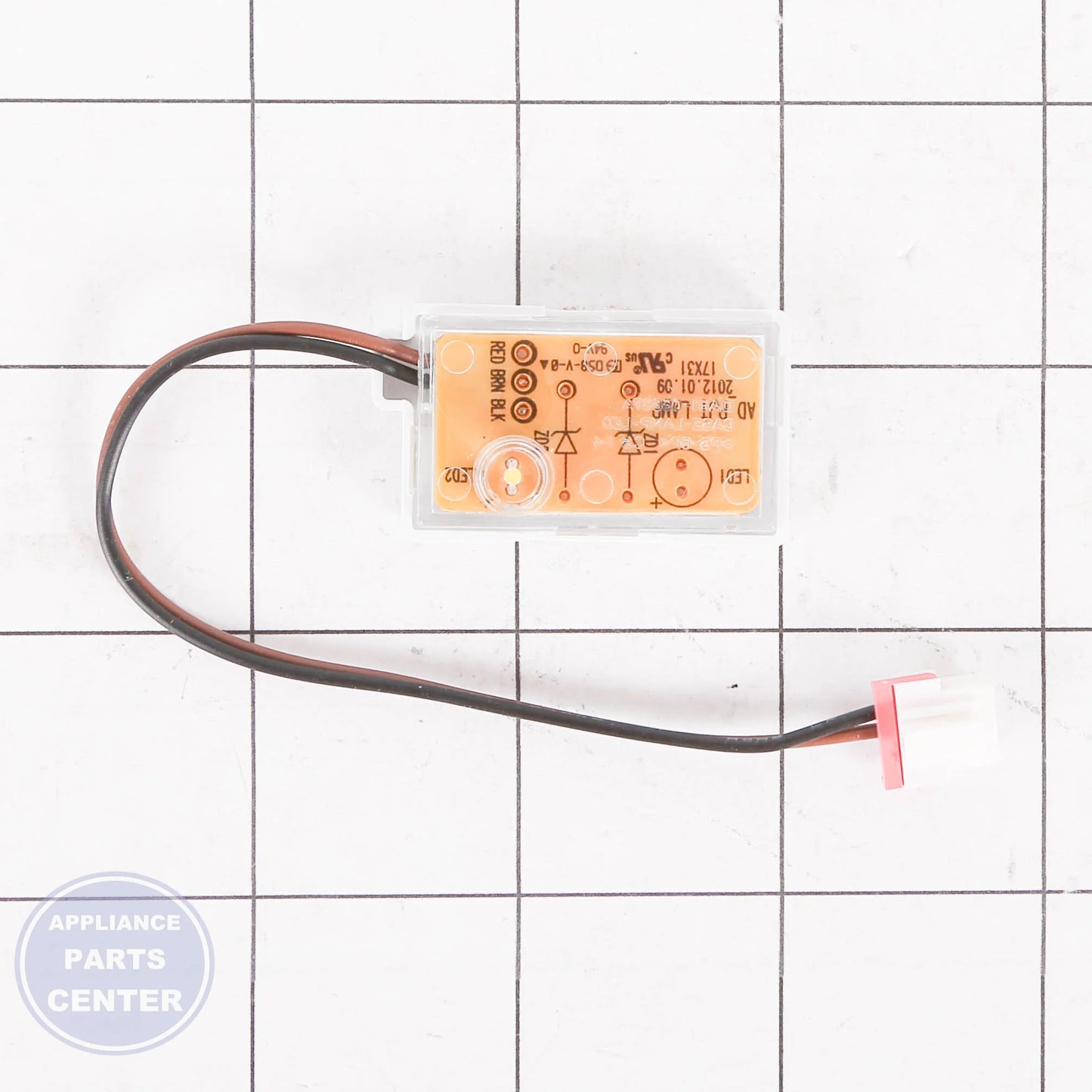 ASSY-LAMP DOOR;AW1-12,WHITE LED DA97-02847F - Detailed view of LED lighting features