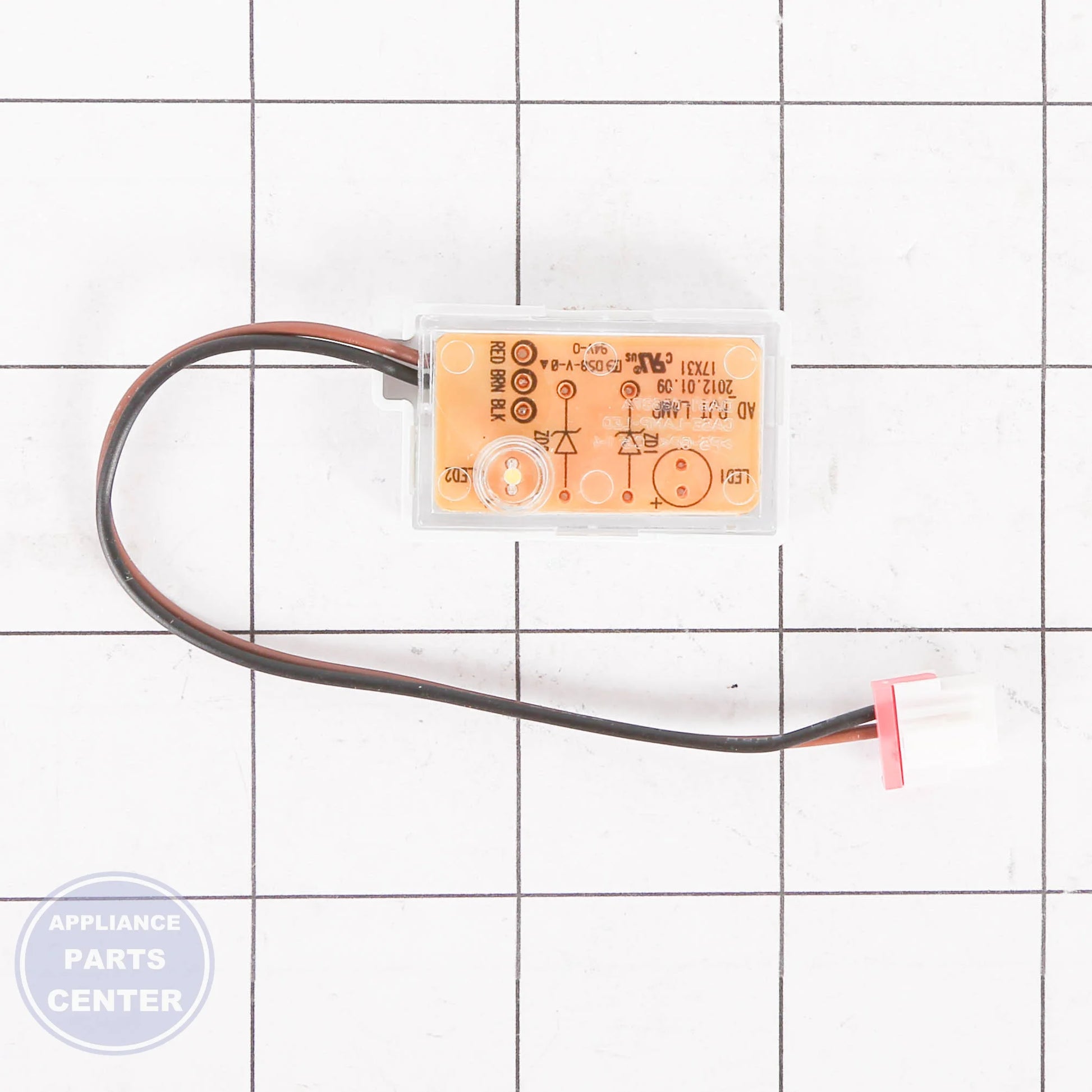 ASSY-LAMP DOOR;AW1-12,WHITE LED DA97-02847F - Detailed view of LED lighting features