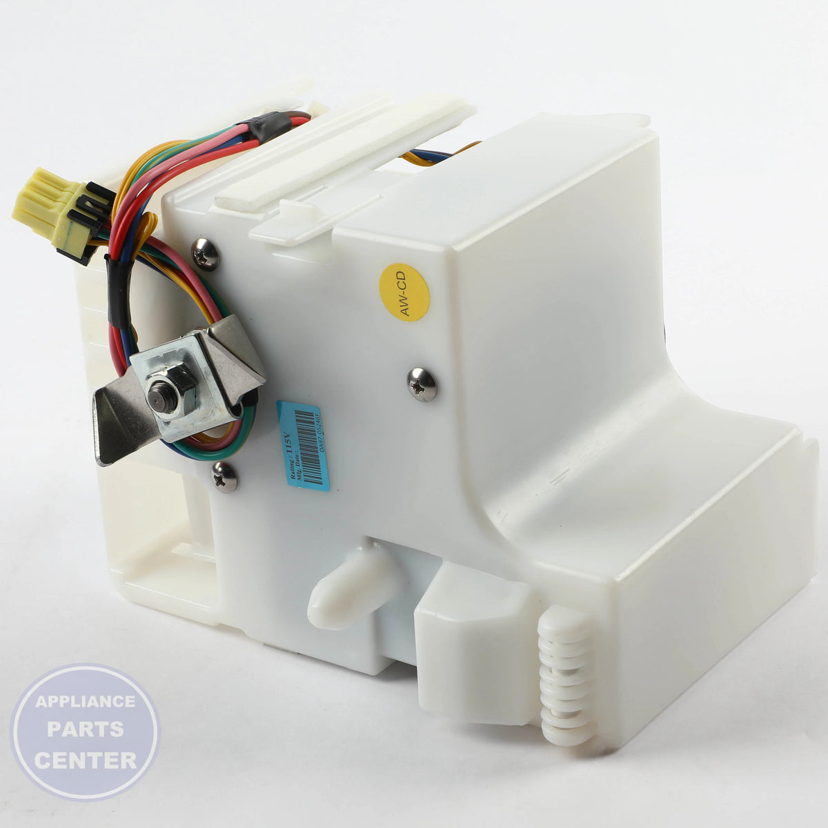 ASSY CASE-AUGER MOTOR DA97-05246F - Side view with 115V/60Hz specifications