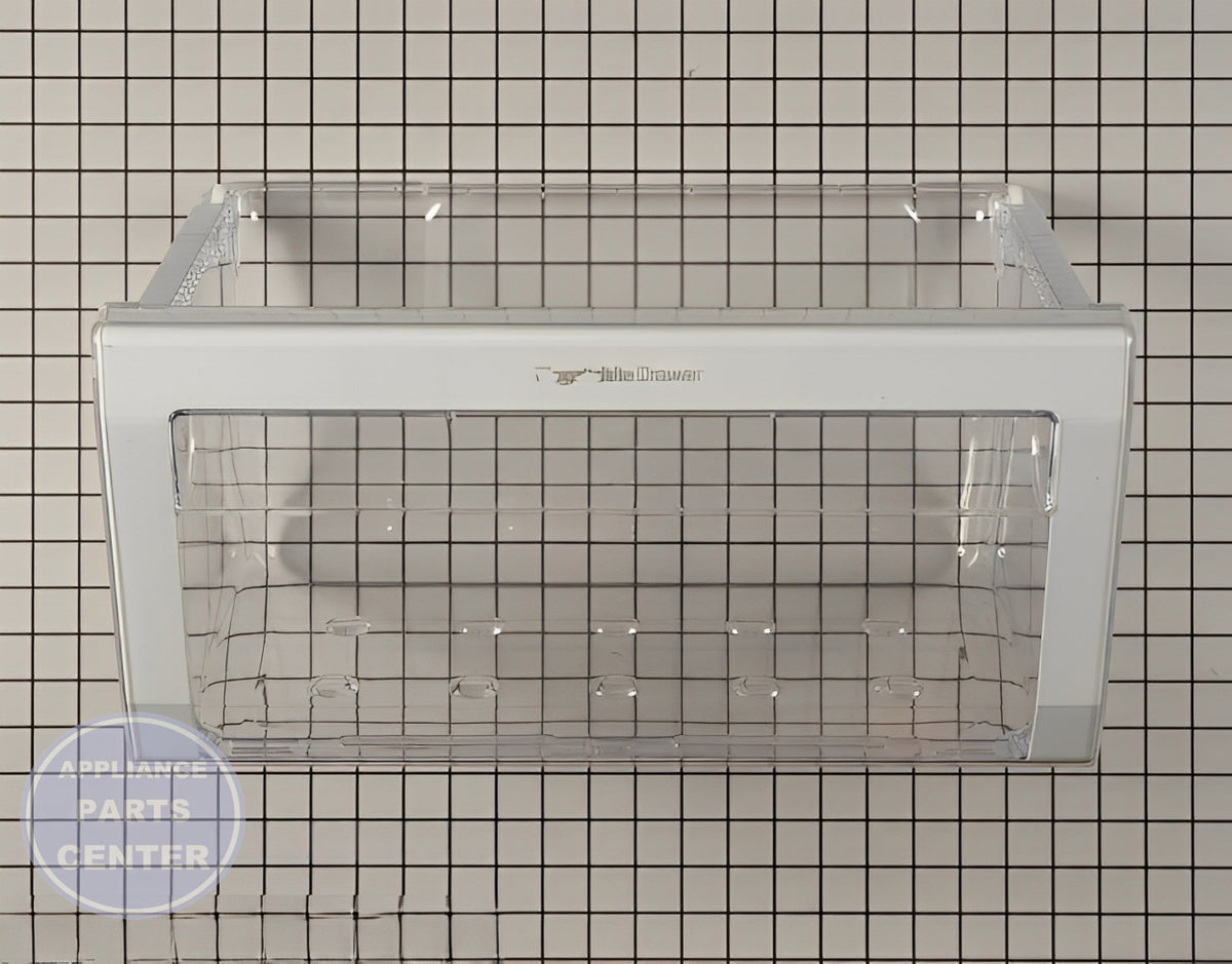 Vegetable Drawer DA97-06131E - Side view with precise dimensions of 11.5 x 7 x 16