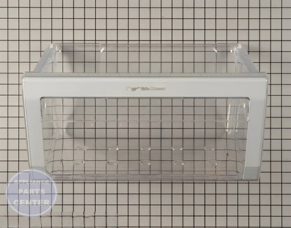 Vegetable Drawer DA97-06131E - Side view with precise dimensions of 11.5 x 7 x 16