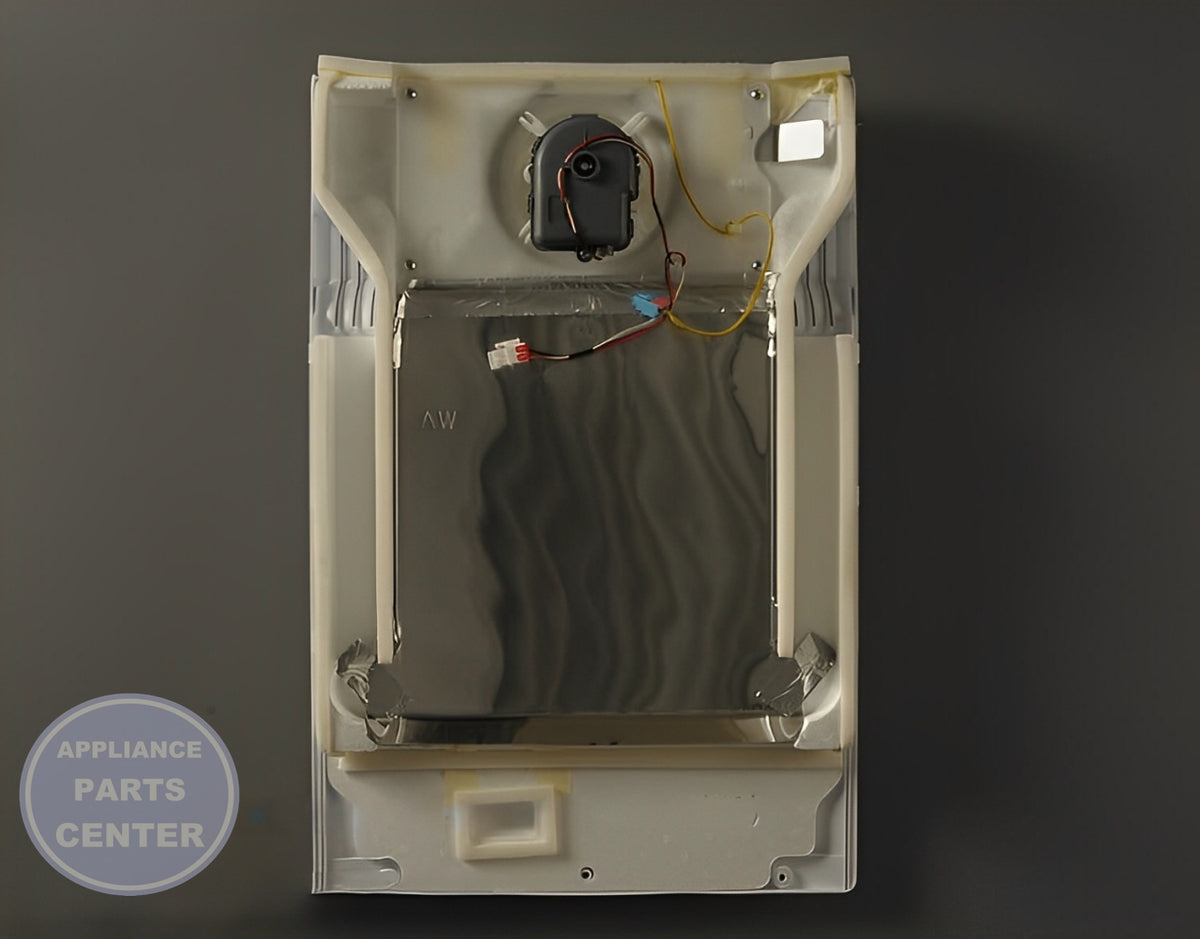 Samsung Refrigerator Evaporator Fan Cover Assembly DA97-06197S - Detailed view of secure mounting points