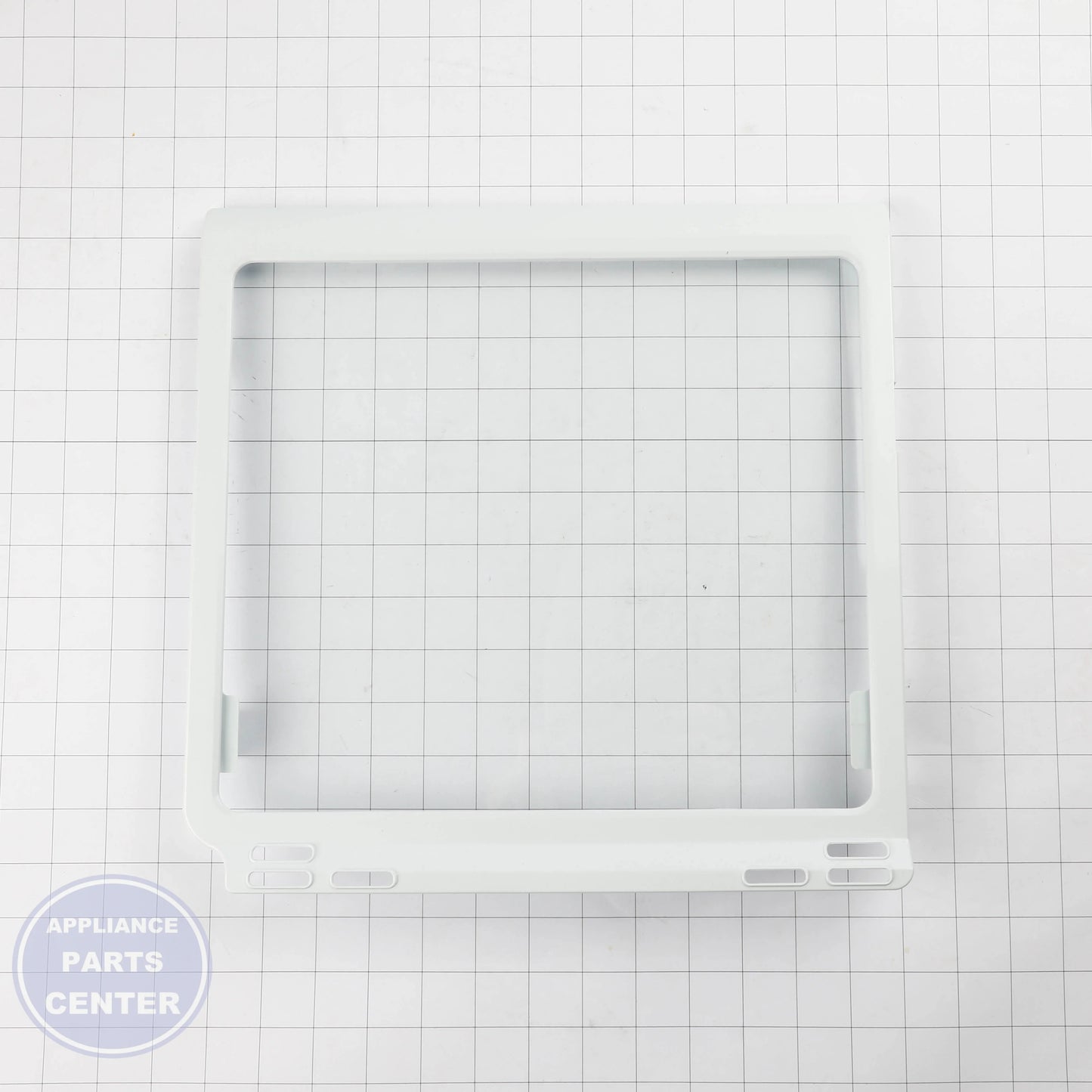 SAM ASSY SHELF FRE-TOP;GGH,DISP, SOURCING GL DA97-06438D - Installation in SAM refrigerator showing easy mounting points