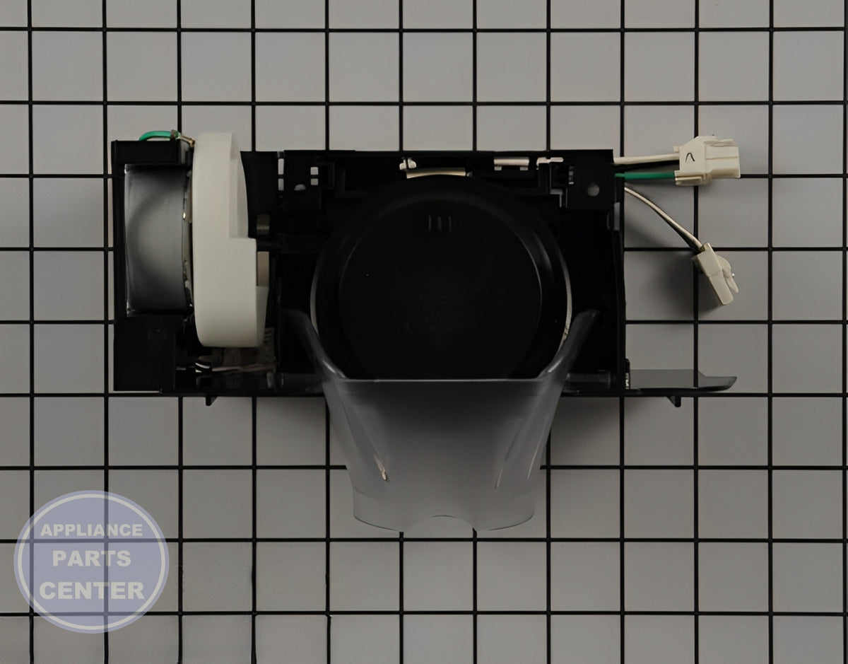 Samsung Refrigerator Assembly Case Ice Route DA97-06473B - Main view showing ice dispensing functionality for SMG Refrigerator
