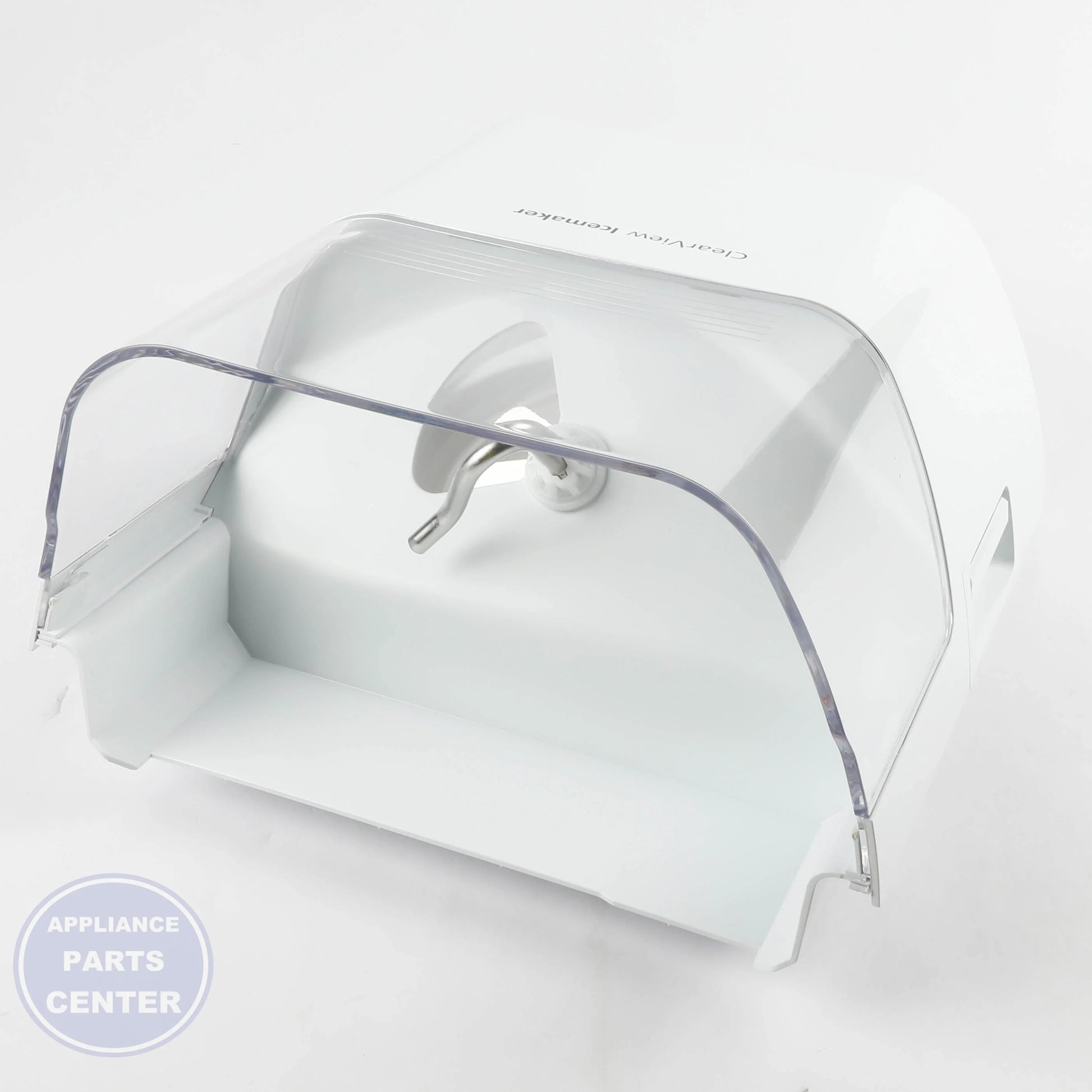 ASSY TRAY-ICE BUCKET;GGH,COOL WHITE(SC-0 DA97-06569C - Side view with 10 lbs ice storage capacity