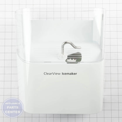 SAM ASSY TRAY-ICE BUCKET;GGH,COOL WHITE(SC-0 DA97-06569C - Installation in RF28R7201SR showing easy mounting points