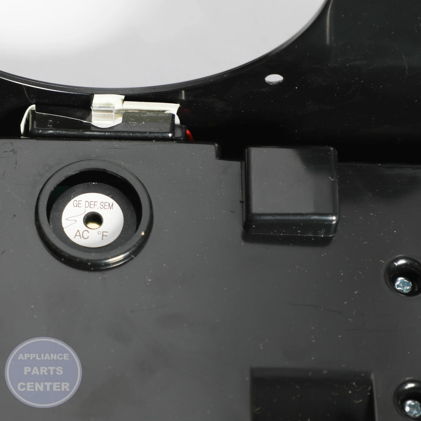 ASSY COVER-DISPENSER;AW-SEM(GE-BRAND),BL DA97-07204B - Side view with precise measurements