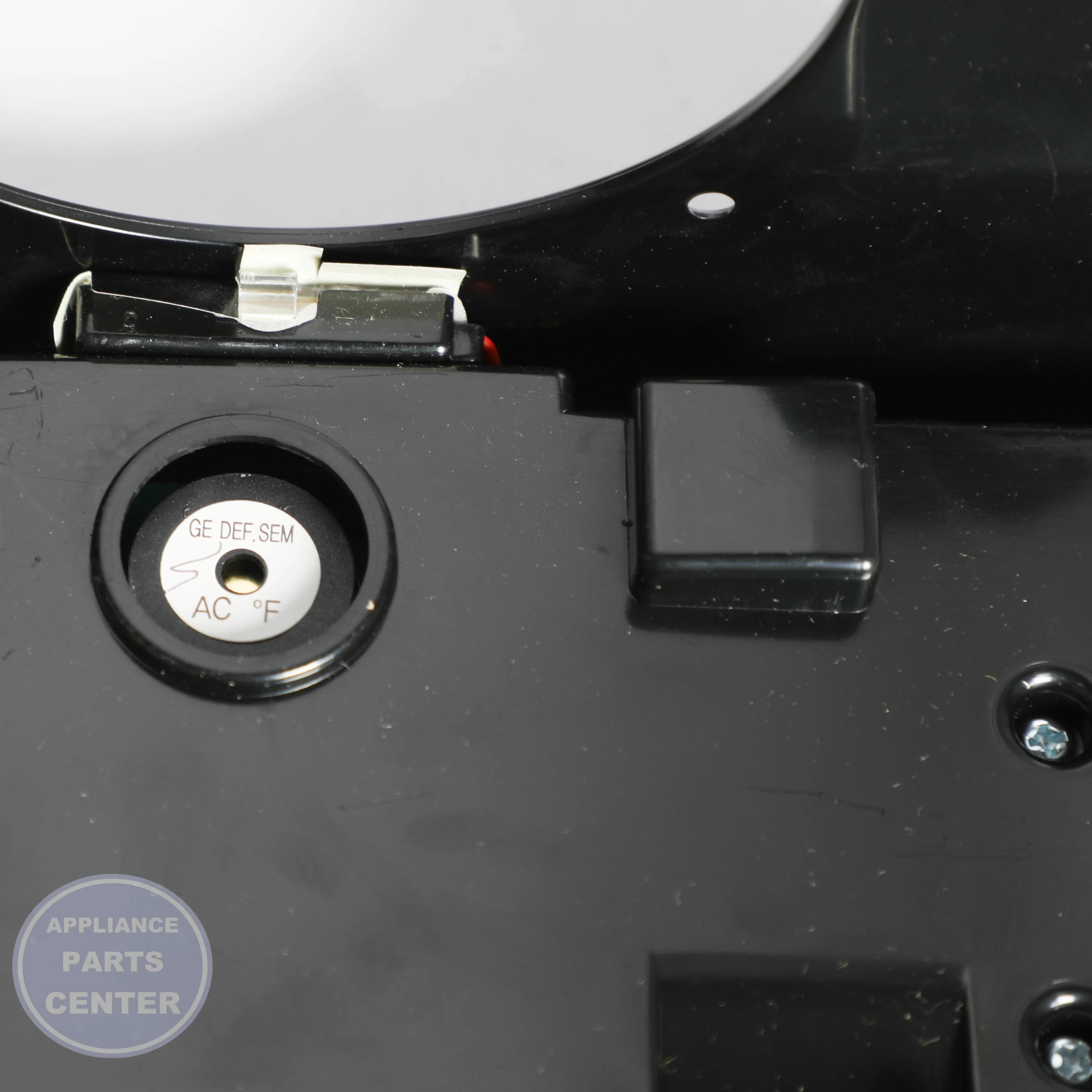 ASSY COVER-DISPENSER;AW-SEM(GE-BRAND),BL DA97-07204B - Side view with precise measurements