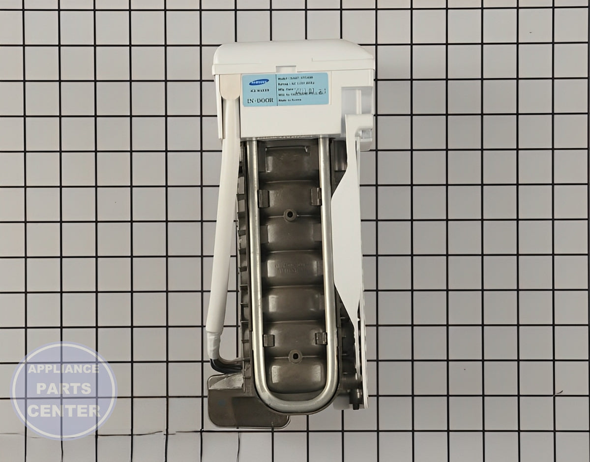 Samsung Refrigerator Ice Maker Assembly DA97-07549B - Side view with 4 lbs ice production capacity