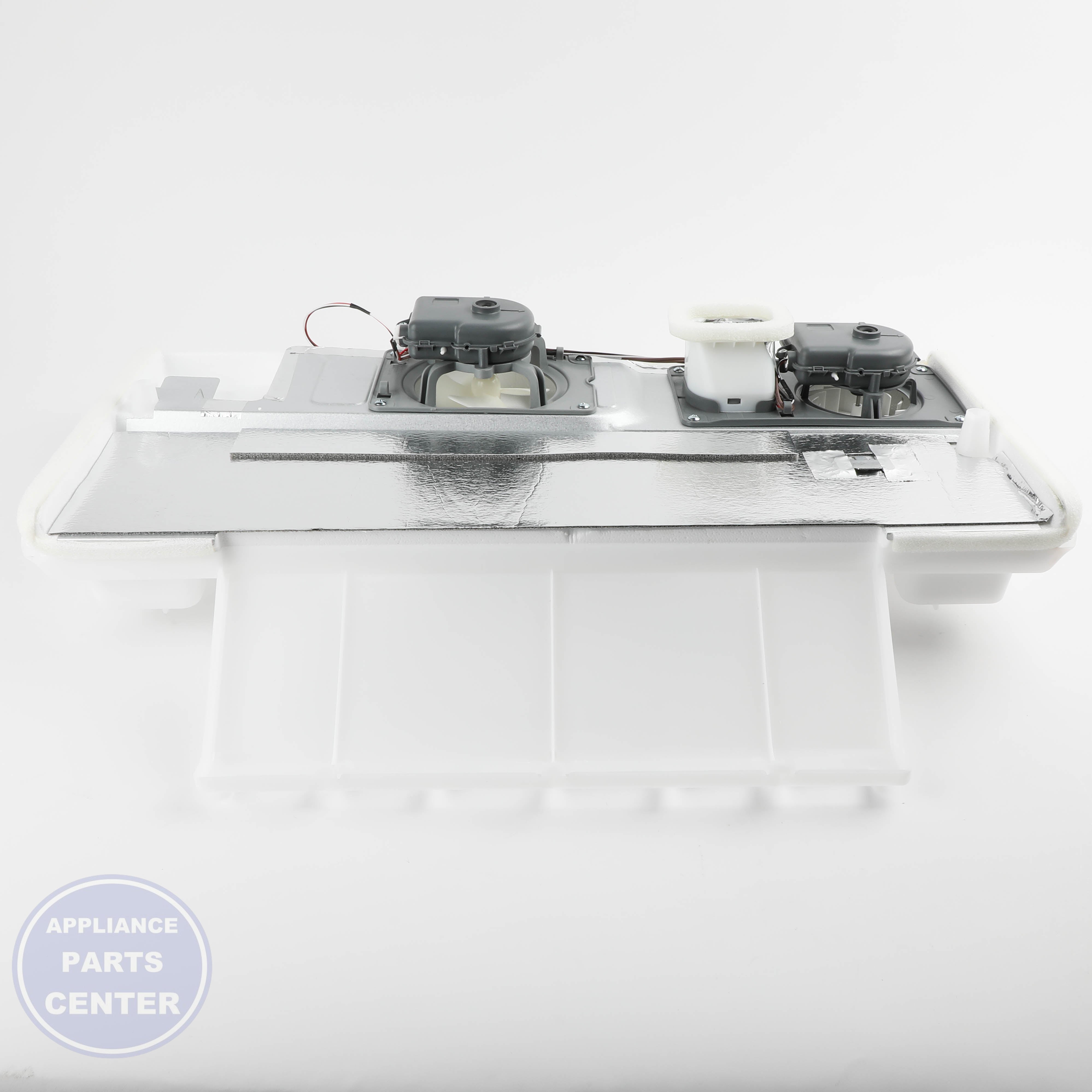 ASSY COVER-EVAP FRE ICE;AW2-CD DA97-07818C - Side view with precise measurements