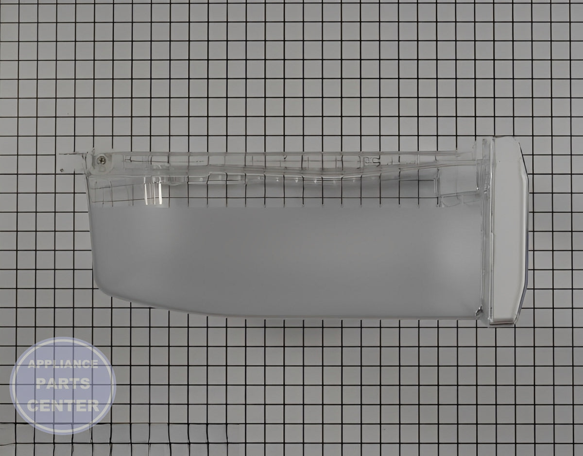 ASSY CASE VEG-LEFT;AW3-14,ASSY DA97-08438D - Side view with dimensions for precise fit