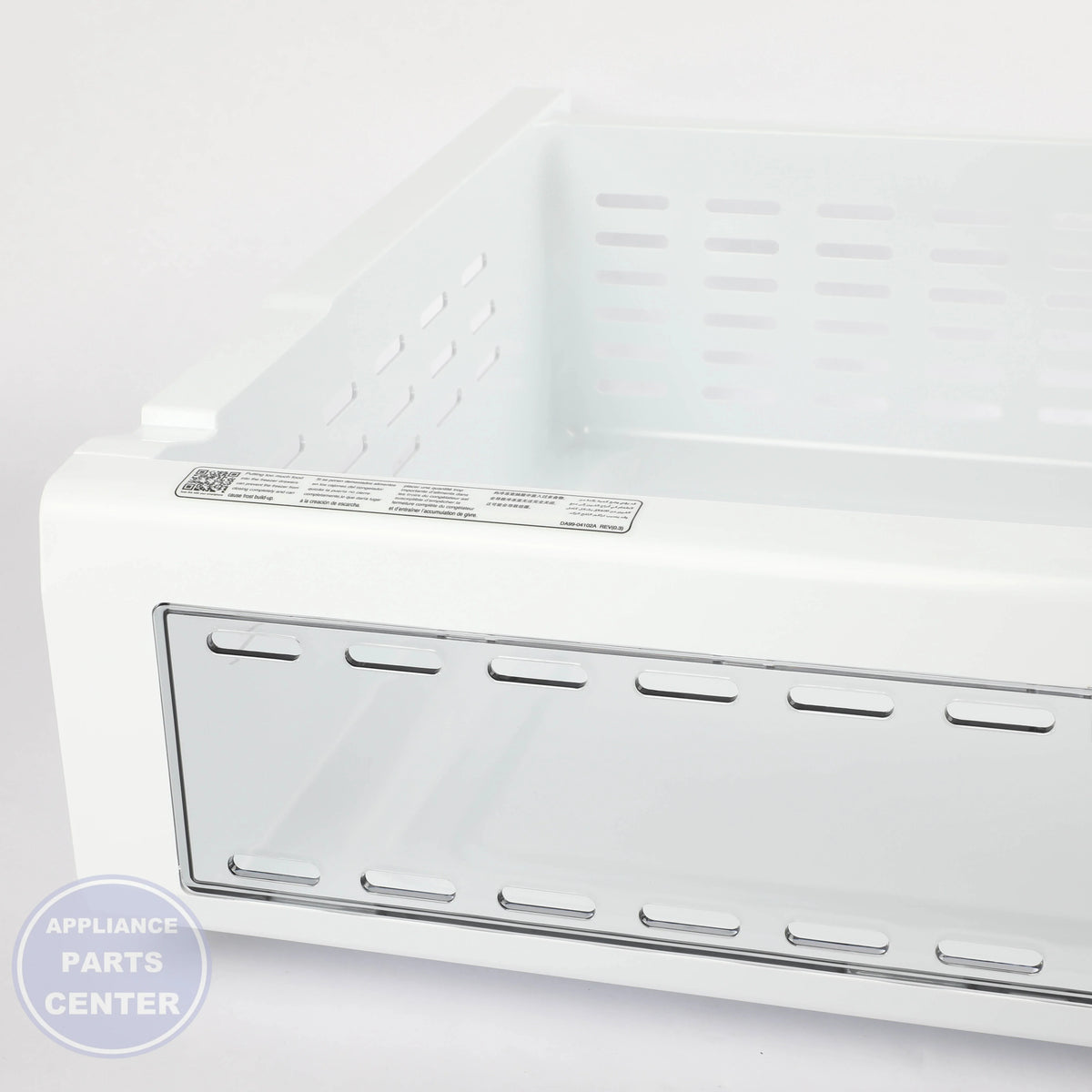 SAM Refrigerator ASSY TRAY-FRE UP;AW3,TP GRAY DA97-08439F - Installation in specific model showcasing easy mounting points