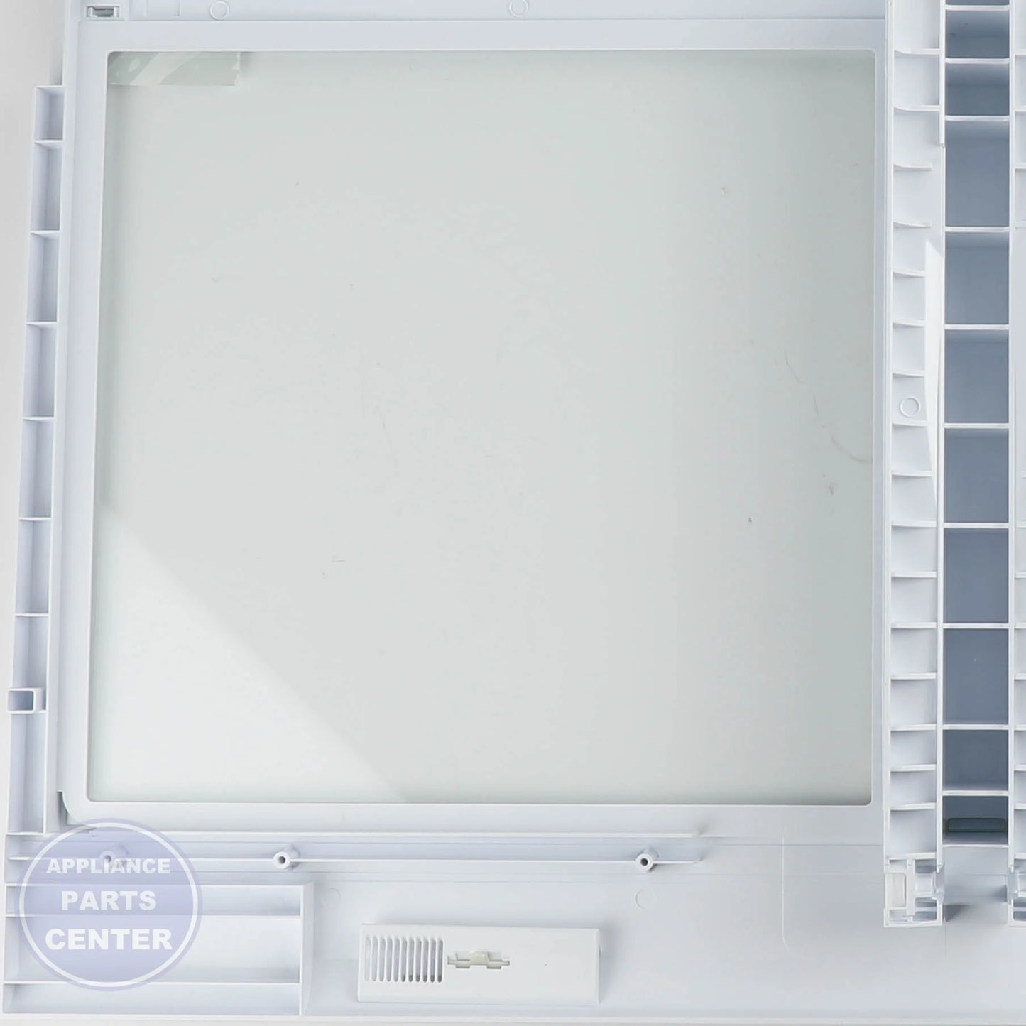ASSY COVER VEG-REF;AW3- FACE LIFT,ASSY,C DA97-08511D - Side view with precise measurements