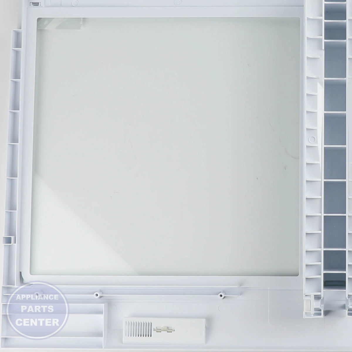 ASSY COVER VEG-REF;AW3- FACE LIFT,ASSY,C DA97-08511D - Side view with precise measurements
